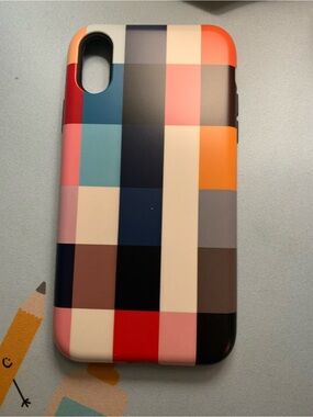Multicolor Checkered iPhone Case - Stylish Protective Cover. iPhone XR